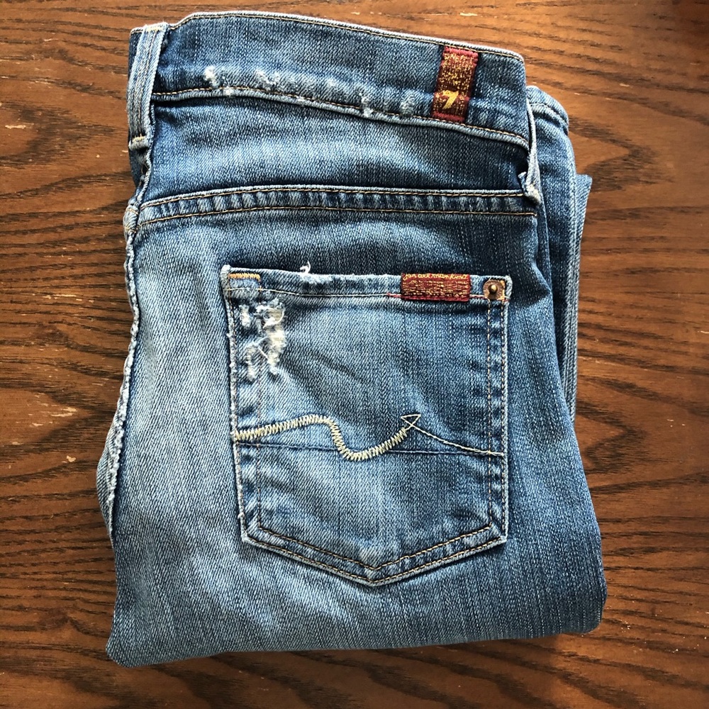 7 for all Mankind straight cut jeans